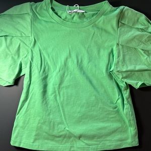 Zara Ruffled Sleeve T Shirt